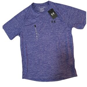 Under Armour Mens Tech Tee Blue Heather Short Sleeve Training Shirt Medium NEW